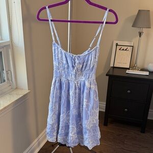 Light Blue Floral romper